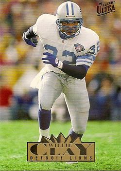 Willie Clay Detroit Lions 1995 Ultra Fleer NFL #99